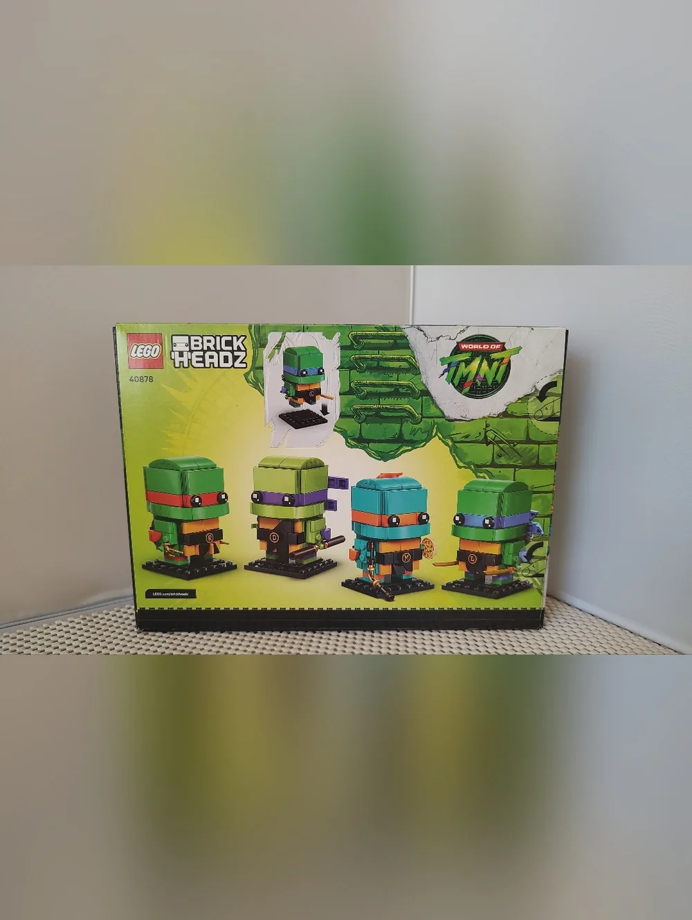 Lego 40878 Teenage Mutant Ninja Turtles Figures Brick Headz NWT Building Toy Set